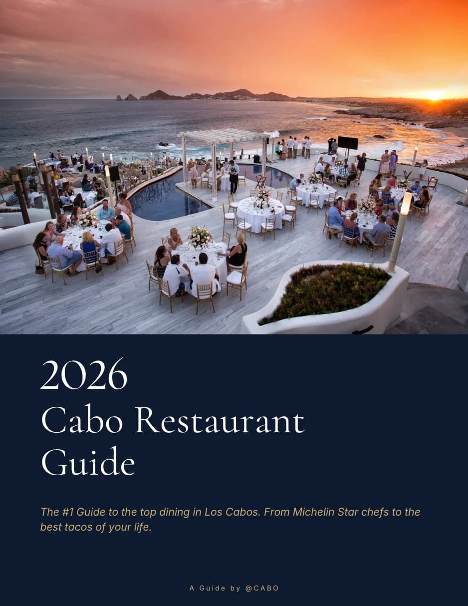 2026 Cabo Restaurant Guide — free ebook cover