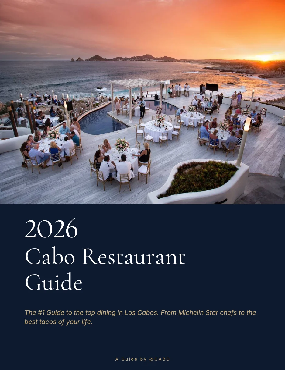 2026 Cabo Restaurant Guide, free ebook cover