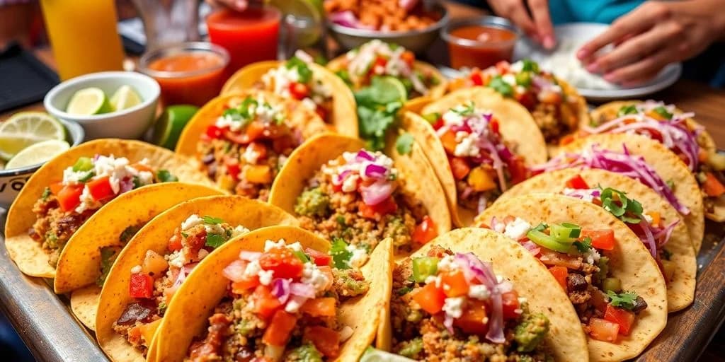 Plated tacos at 12 Best Taco Tuesday Deals in Cabo (Updated 2026) close up, with fresh toppings