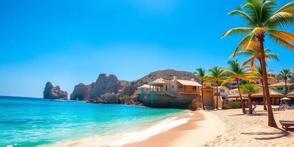 Beach house at Cabo Calling: How Those Dropped Airfare Prices Are Redefining Luxury Travel to San Lucas on rocky coast
