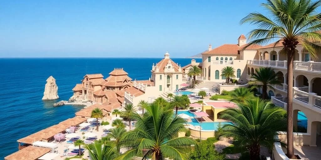 Resort exterior 2 at Best Hotels in CaboSecrets Revealed! with pools and ocean