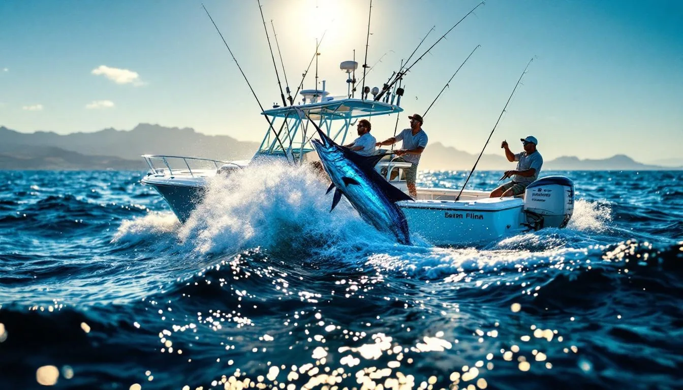 Flota de pesca deportiva en Cabo San Lucas en temporada de torneos