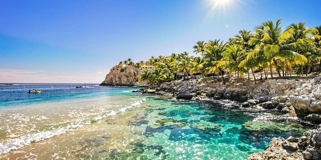 Rocky beach at Cabo Activities Hidden Gems: What You Need to Know clear water, palm trees