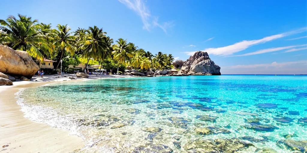 Clear ocean at Cabo All Inclusive Hidden Gems: What You Need to Know with rocky beach, palm trees