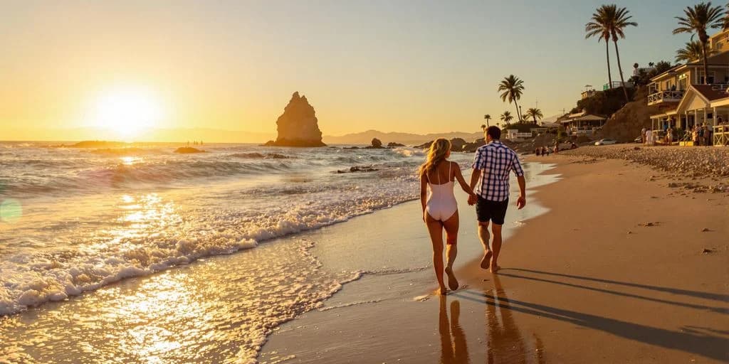 Beach walk at Cabo San Lucas For Couples: What You Need to Know at sunset, holding hands