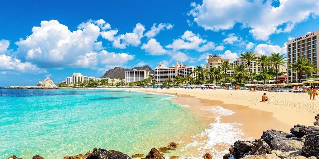 Beach resort at Cabo San Lucas Ranked: What You Need to Know with clear water, blue sky