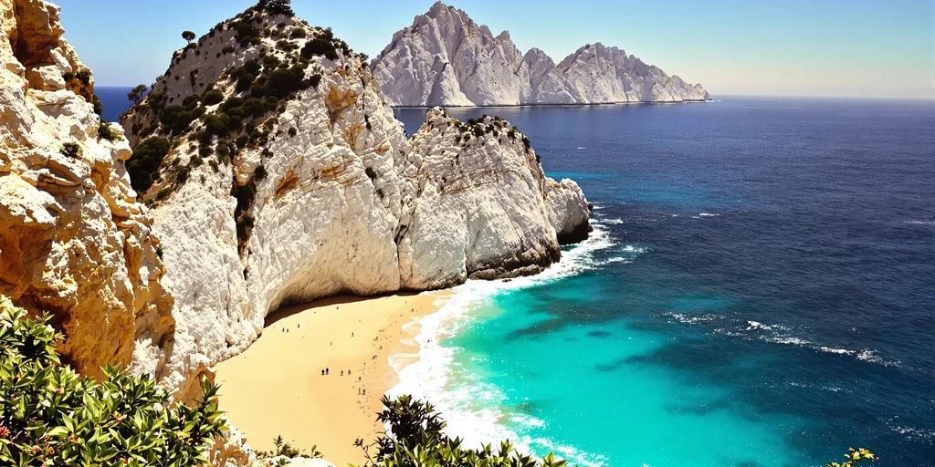 White cliffs beach at Cabo San Lucas You'll Regret Missing: What You Need to Know with turquoise water