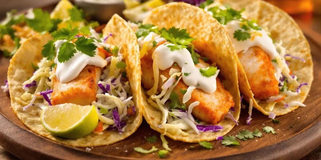 Fish taco 1 at Cabo Tacos 2026: What You Need to Know close-up, with sauce