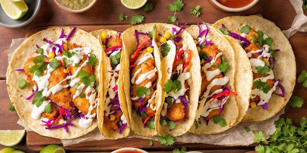 Fish tacos platter at Cabo Tacos Unfiltered: What You Need to Know top-down view, with cilantro