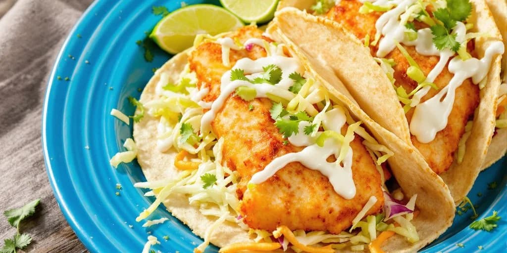 Fish taco 7 at Cabo Tacos Worth The Money: What You Need to Know close-up, with lime wedges
