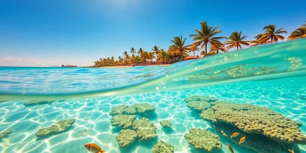 Split level ocean at Cabo Tour Top 10 List: What You Need to Know with coral and beach