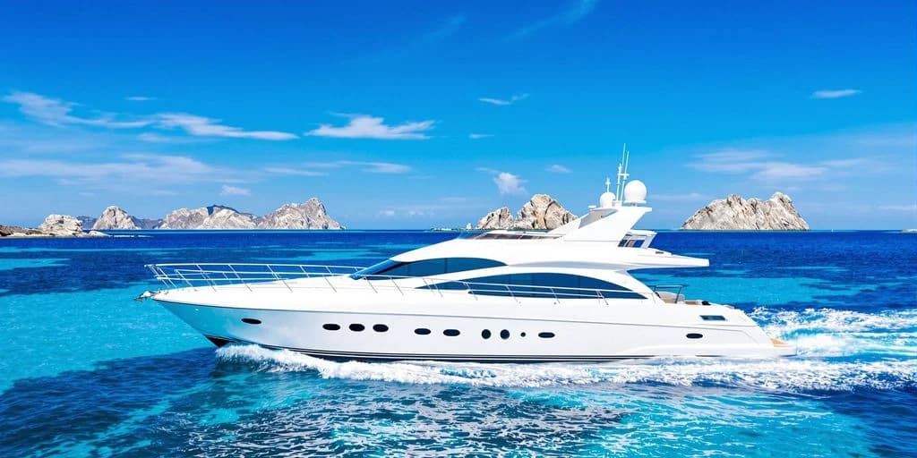 Large yacht at Cabo Yacht You'Ll Regret Missing: What You Need to Know on blue water, with islands