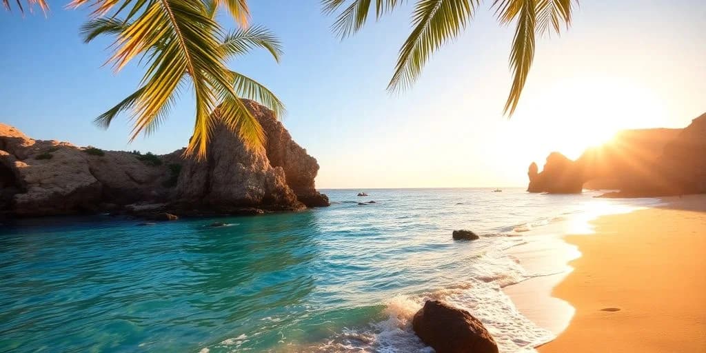 Coastal aerial at Cabos San Lucas Mexico: The Ultimate Guide! with cliffs, beaches, sunset light