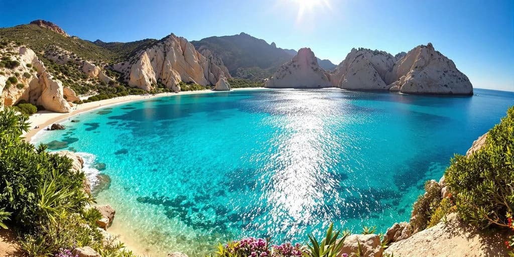 Ocean cove at Chileno Bay Cabo Is a Hidden Gem Worth Discovering with rocky mountains, clear water