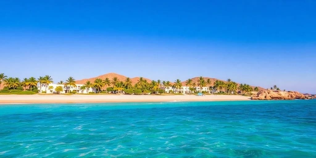 Beach resort 2 at Discover The Cape Los CabosBook Your Stay! with ocean and palm trees