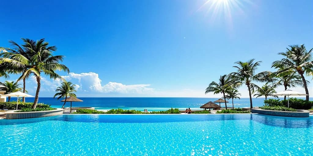Infinity pool 3 at Is all inclusive resorts in san lucas cabo really worth it? Here's the deal with ocean beyond, sunny day