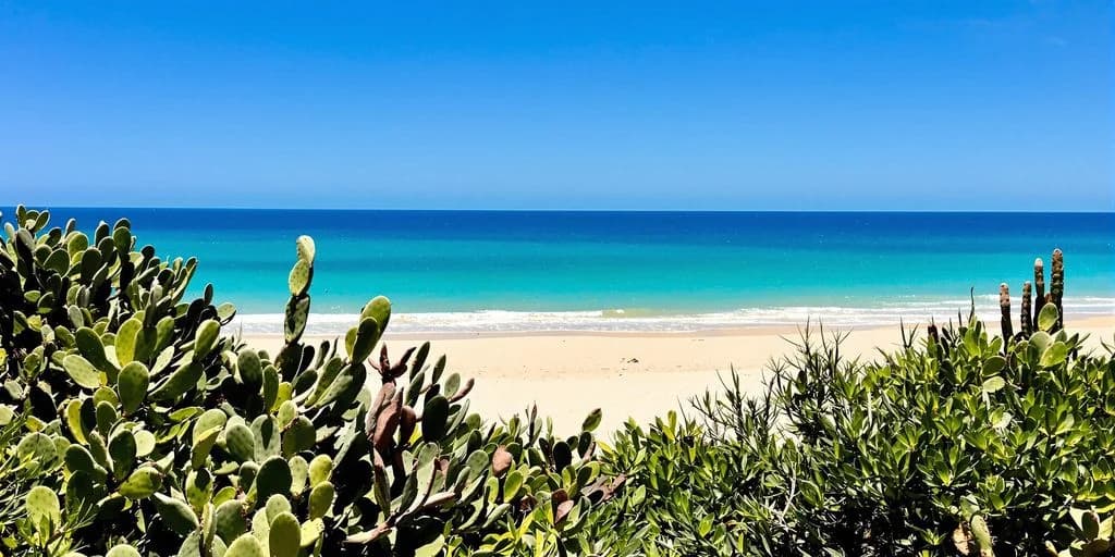 Beach ocean at San Jose Del Cabo You DidnâT Know About: What You Need to Know with foreground plants, clear sky