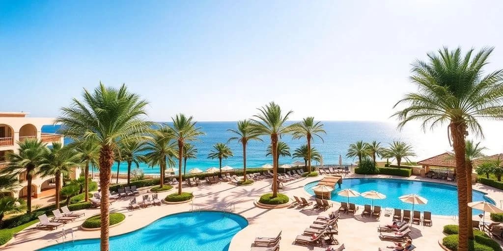 Resort pool 2 at Secrets Los Cabos Resort: Unveiling Exclusive Deals! ocean view, palm trees