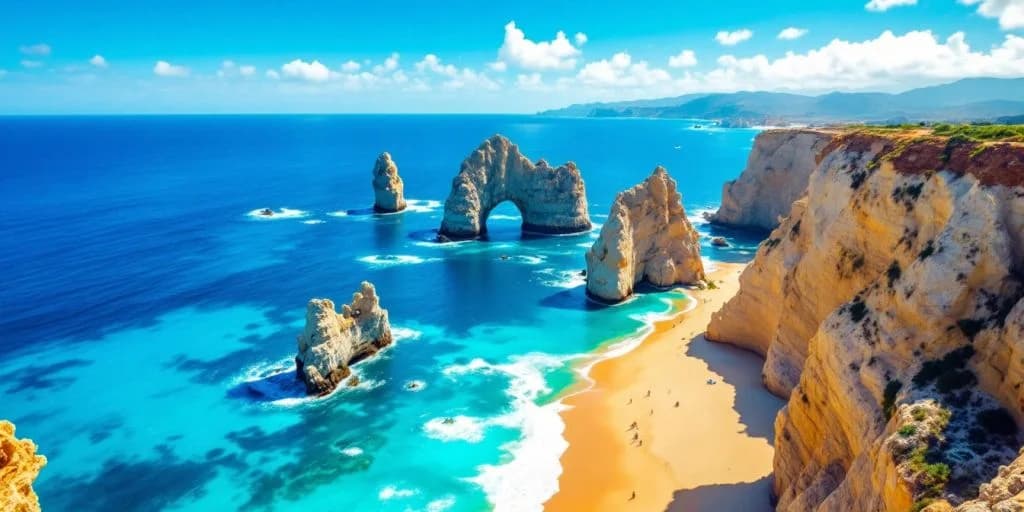 Ocean rock formations 2 at The ULTIMATE Guide to Cabo San Lucas with beach, clear blue water