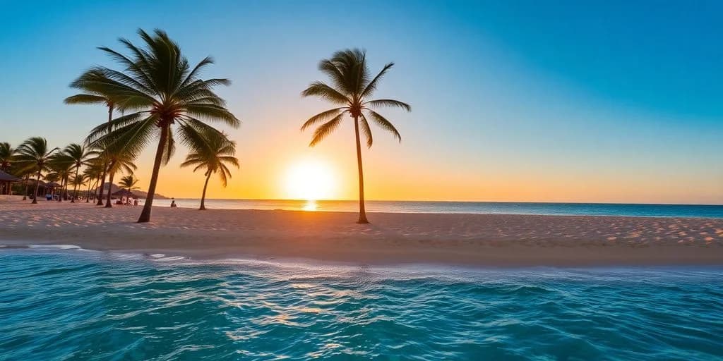 Palm tree at Tips and Tricks for Planning the Perfect Cabo Vacation on beach at sunset