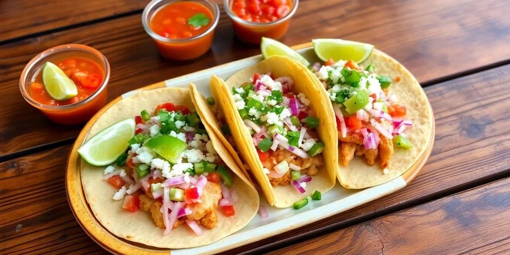 Fish tacos at Top-Rated Best Tacos in Los Cabos for 2026 with salsa and lime