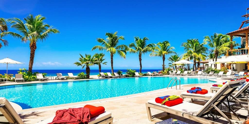Resort pool 3 at Top tips for planning a trip around all inclusive resorts in cabo st lucas with ocean view, palm trees