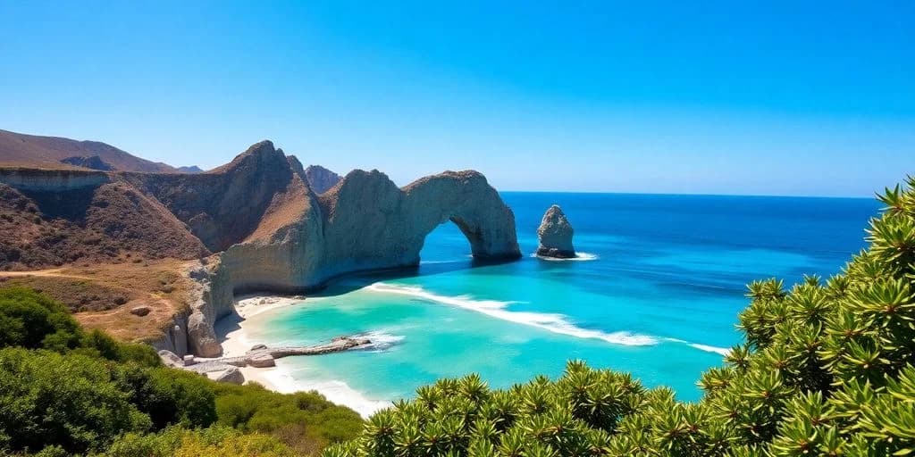 Ocean rock arch 2 at Why Cabos San Lucas Is Mexico's Must-Visit Destination turquoise water, clear sky