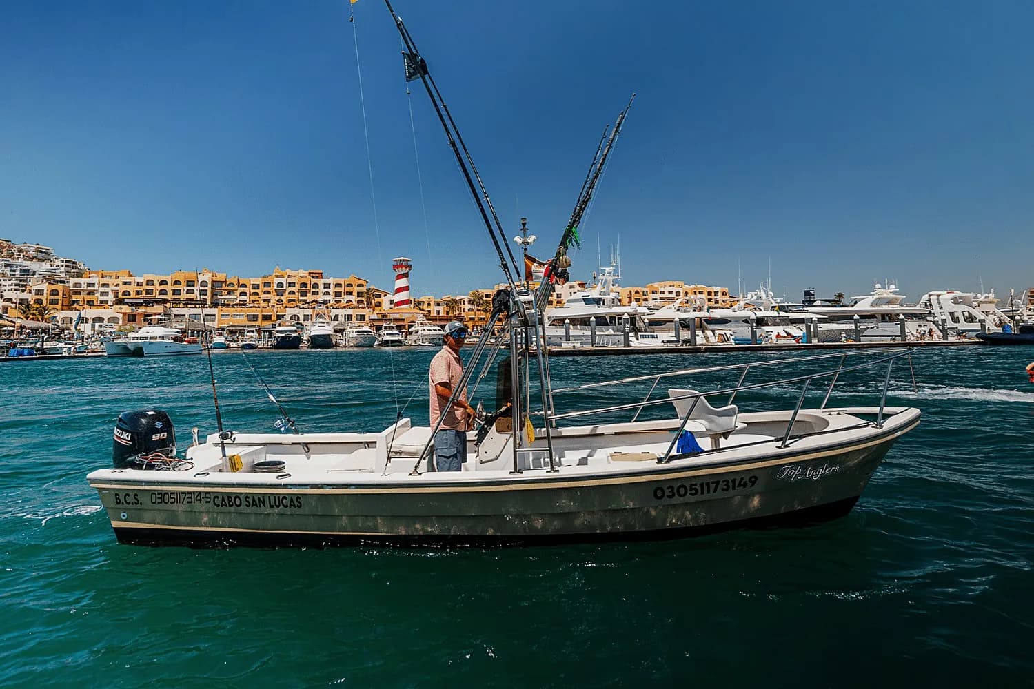 23ft Panga, sportfishing charter in Cabo San Lucas