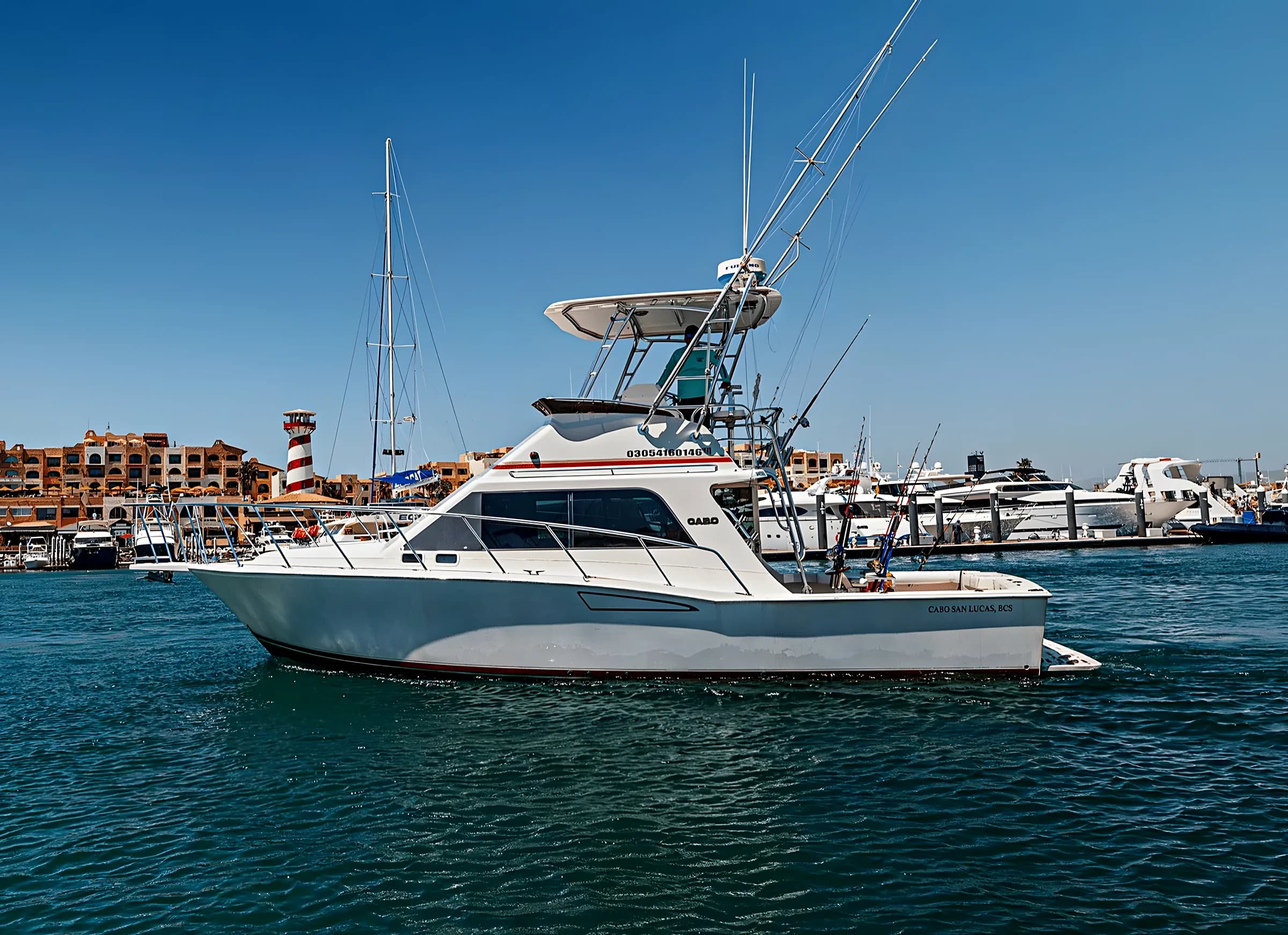 35ft CABO Flybridge fishing boat