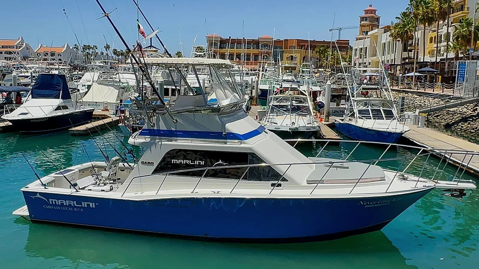 35ft Never Give Up sportfishing boat in Cabo San Lucas