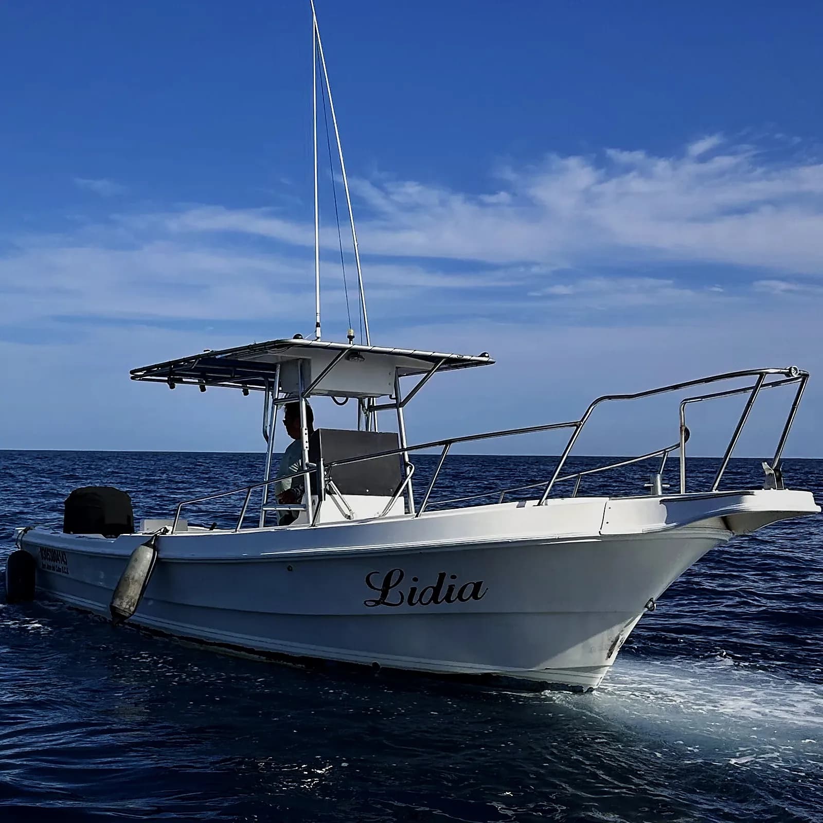 Super Panga "Lidia", barco de pesca deportiva en San José del Cabo