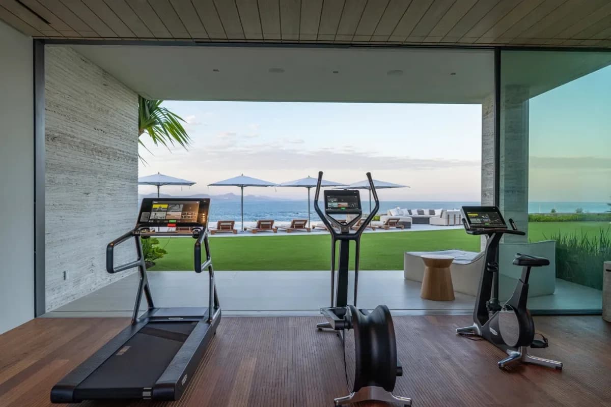 Indoor gym 2 at Your 2026 Guide to Dream Resort Wedding Packages in Cabo San Lucas with ocean view, umbrellas