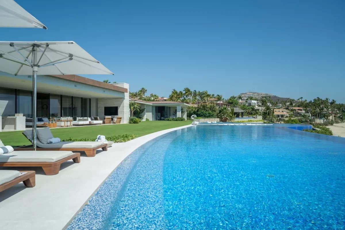 Infinity pool at First-Timer's Guide to Cabo Villa Rentals 2026: Your Perfect Stay with luxury home backdrop, daytime