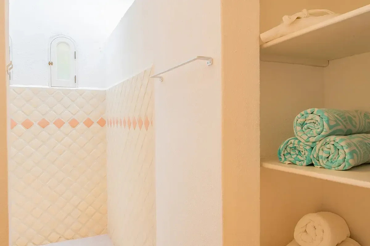 Bathroom wall at Best Spas in Cabo San Lucas 2026: Your Ultimate Guide to Wellness with towel bar, tiled section