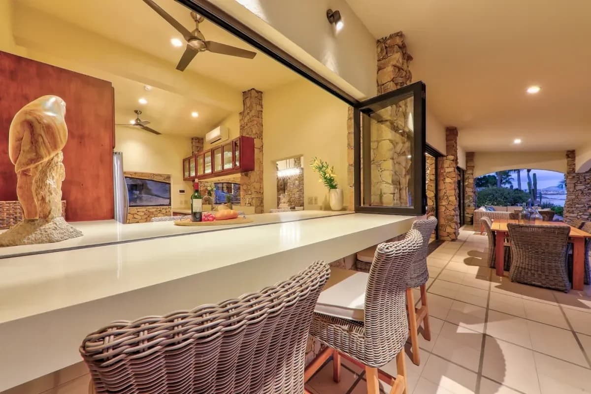 Kitchen bar at Soar Above Paradise: Your Ultimate 2026 Guide to a Private Cabo San Lucas Helicopter Tour with interior view