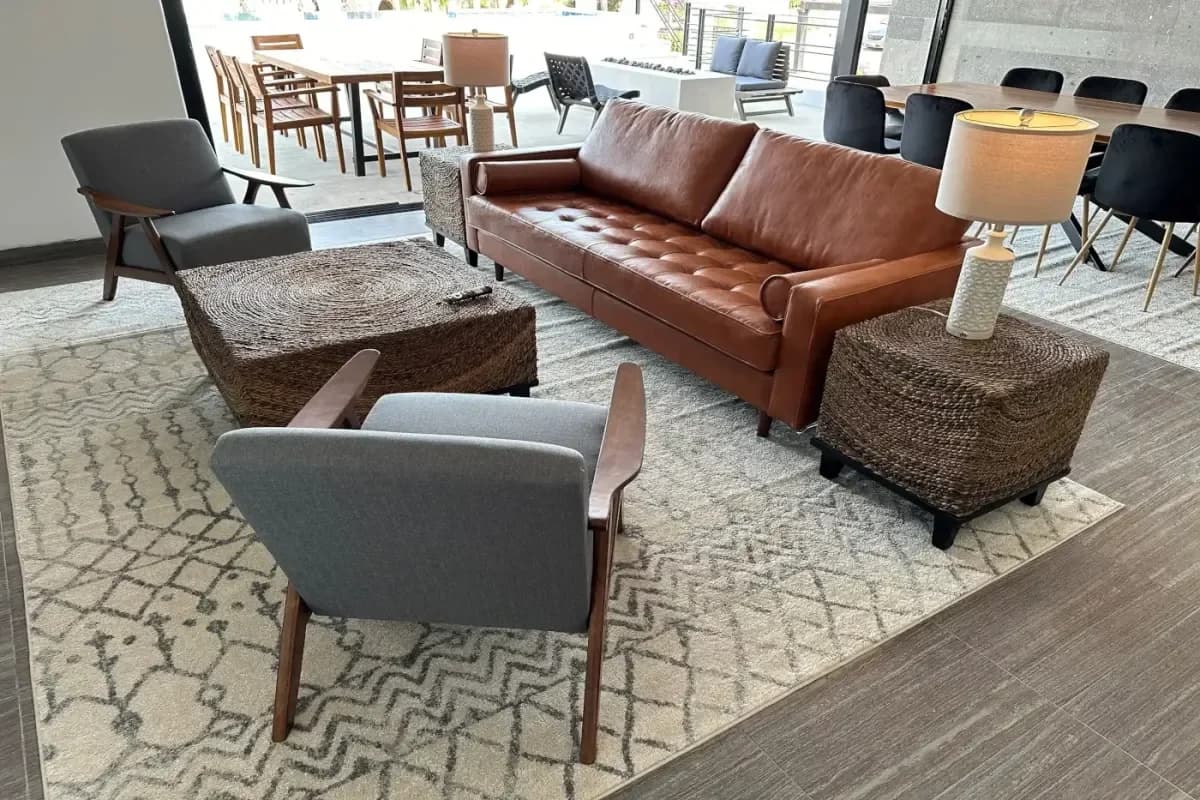 Living room 3 at Unwind & Reconnect: Your Ultimate 2026 Cabo San Lucas Couples Massage Experience with outdoor fire pit