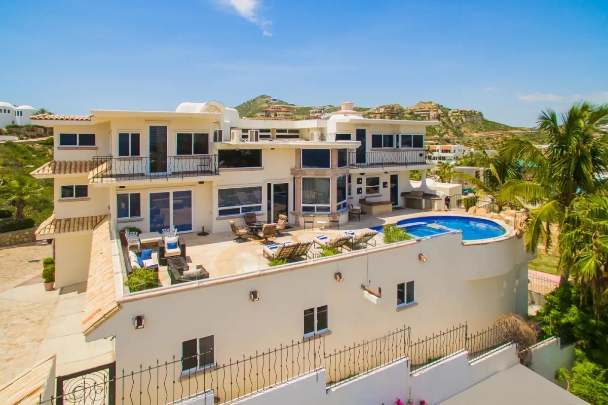 Villa Alegria, aerial view, with patio, in Pedregal Pacific