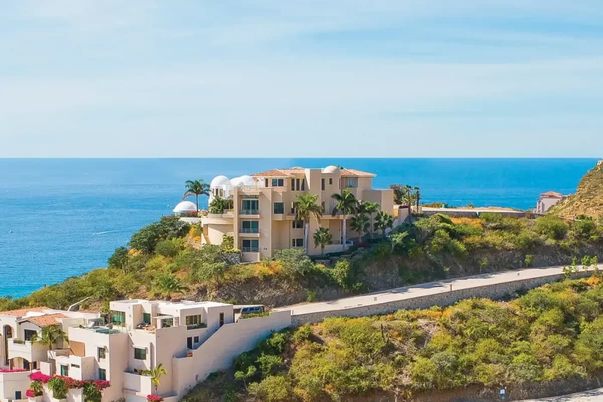 Exterior facade 3 at Your 2026 Guide to Best Cabo Vacation Packages: All-Inclusive multi-level building, ocean view