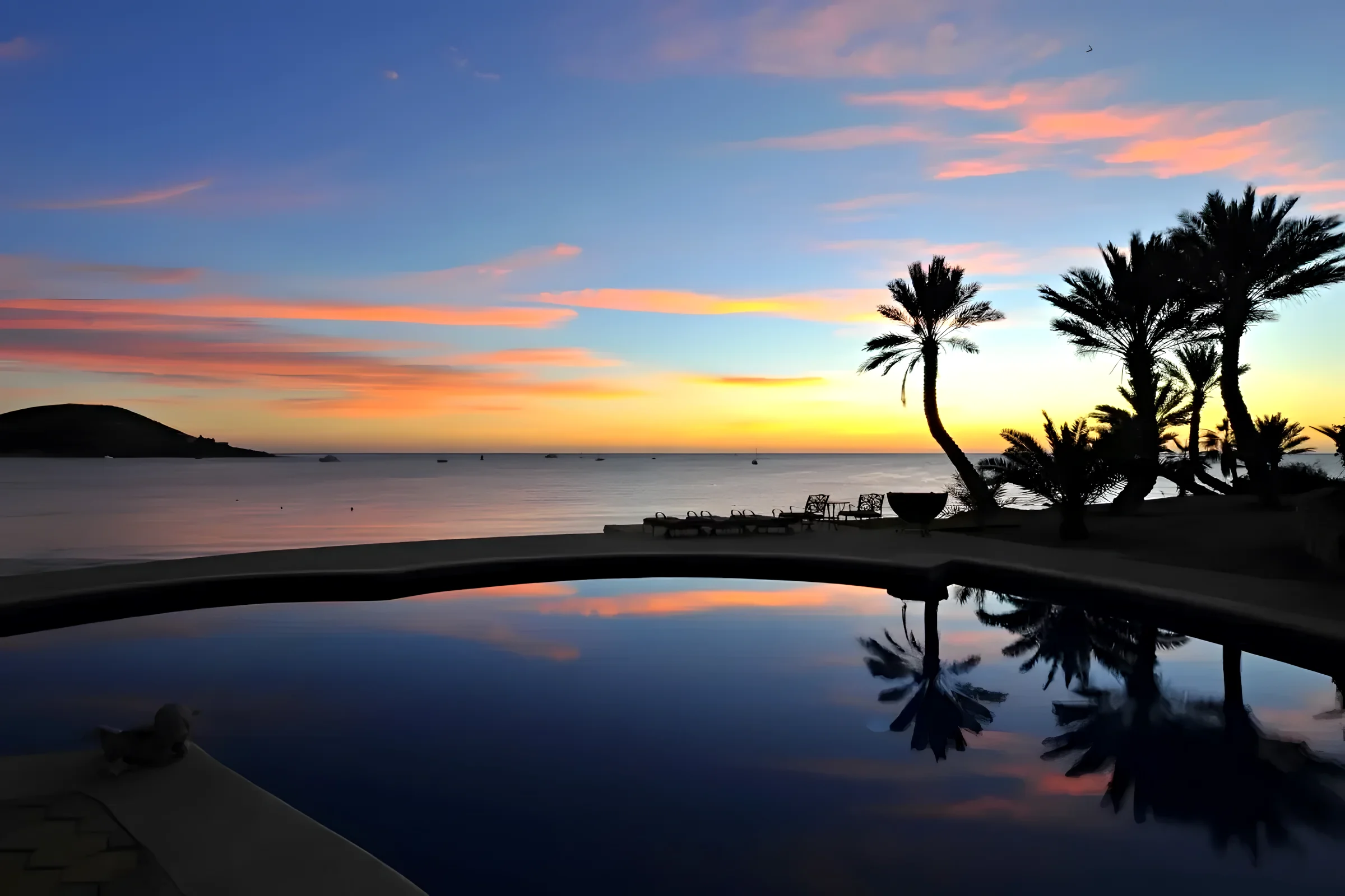 Amanecer en la terraza