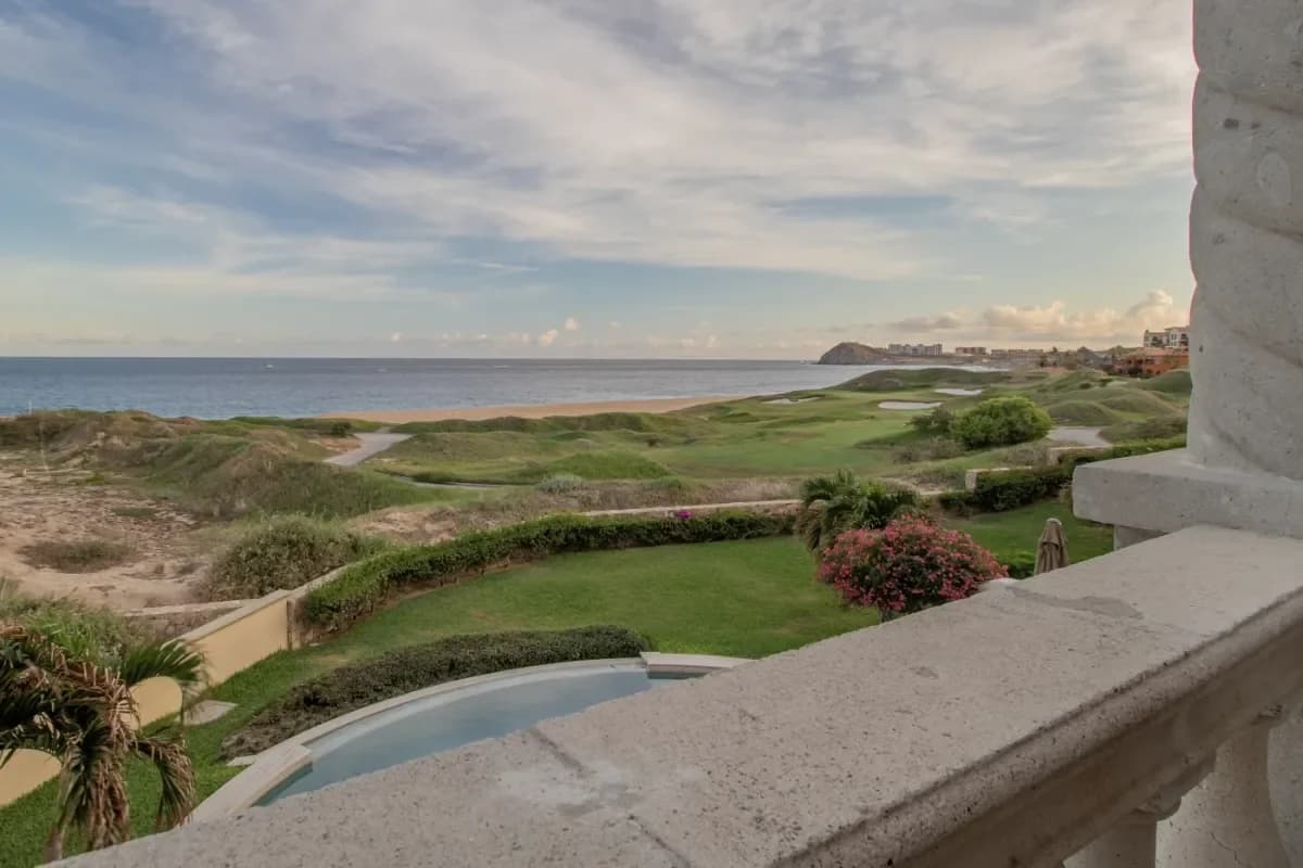 Ocean view at Discover Unrivaled Luxury: Infinity Pool Villas Cabo San Lucas in 2026 from terrace, beach and green