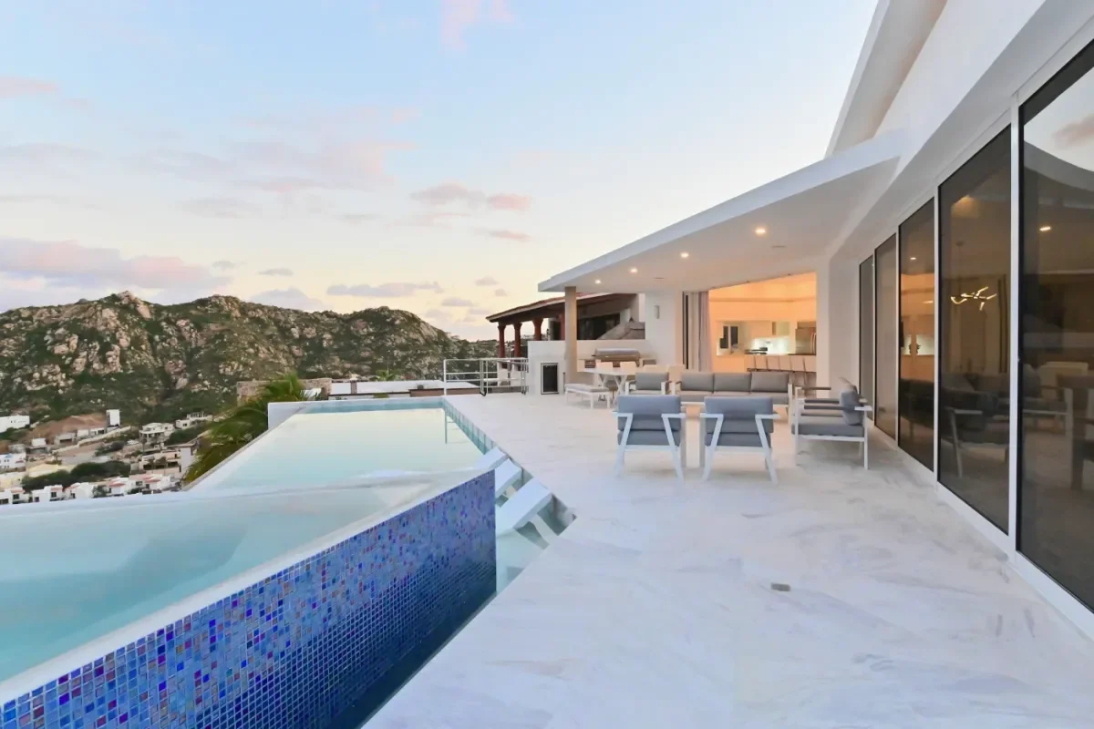 Infinity pool at Elevate Your Escape: The Ultimate Cabo San Lucas Butler Service Villa Experience in 2026 at dusk, with