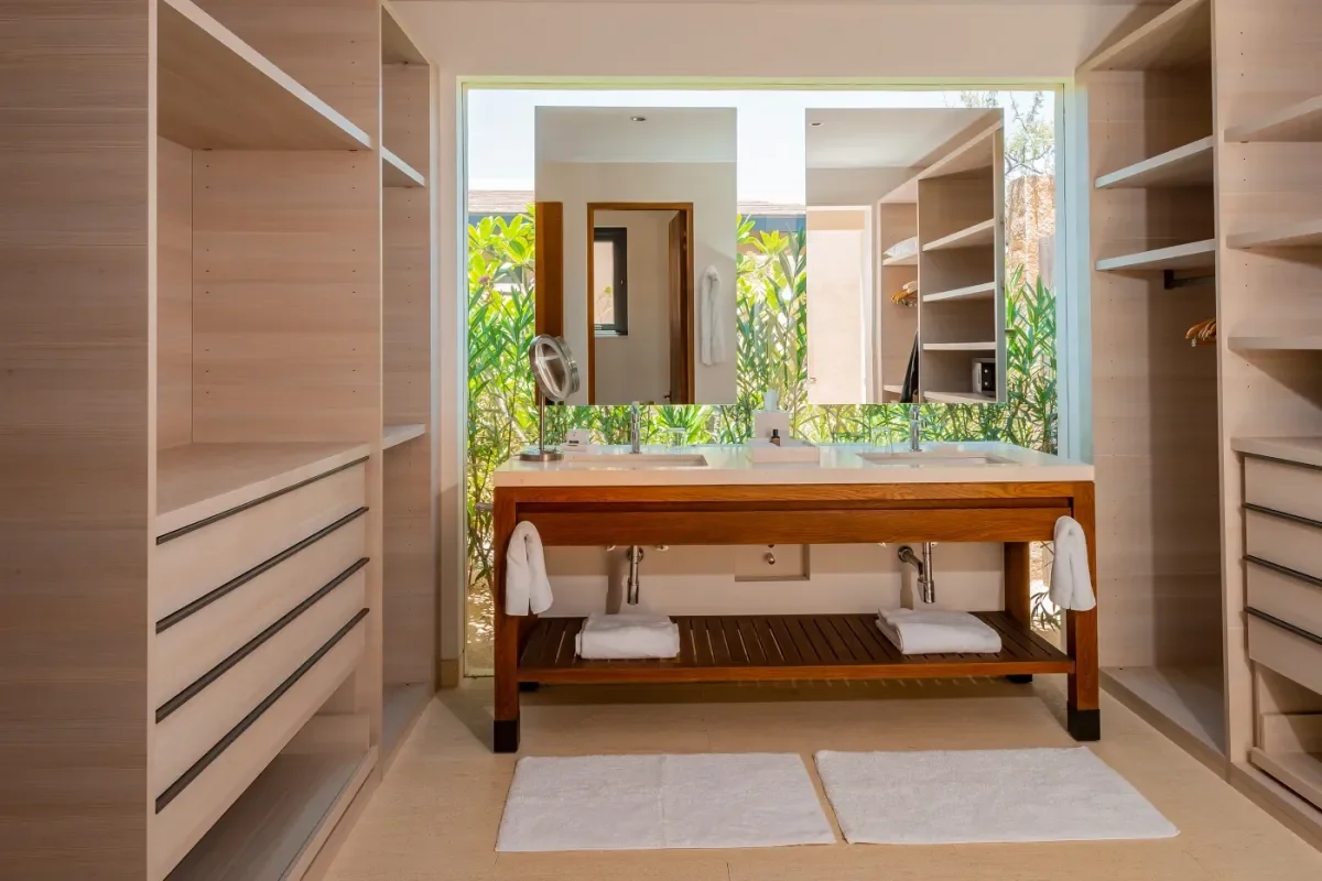Bathroom vanity at Discover Cabo San Lucas: Celebrity Vacation Spots & Luxury Escapes in 2026 with outdoor view